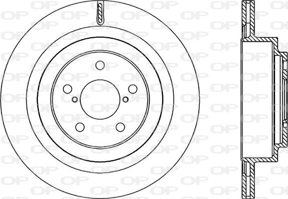 OPEN PARTS Тормозной диск BDR2219.20